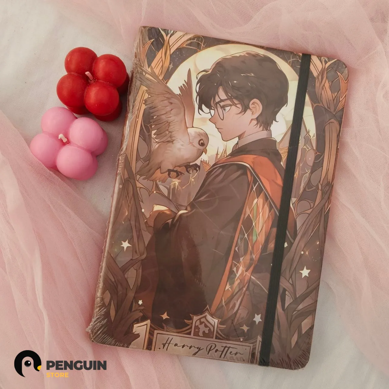 نوت بوك "هاري بوتر" عالم السحر - أجندة هارد كاور بأستيك غلق وتصميم فني فريد ⚡️🦉