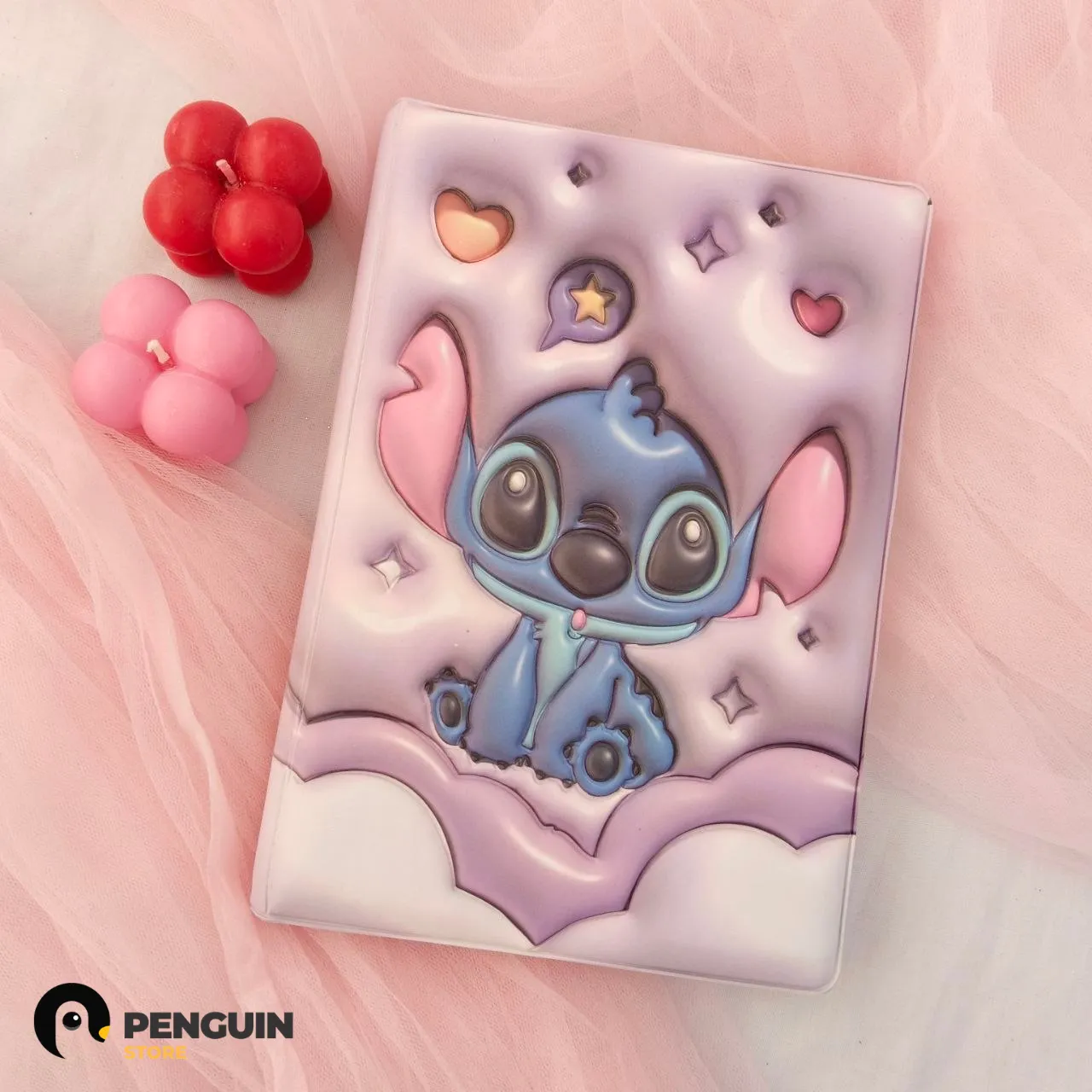 نوت بوك ستيتش "اللافندر" المجسمة - أجندة ديزني بكفر متحرك